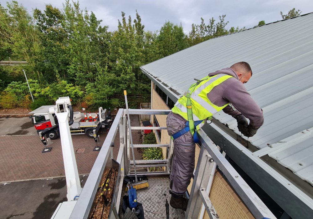 Commercial Building / Gutter cleaning 2.50$ per linear foot