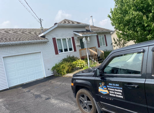 Pressure Washing: siding/windows